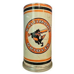 Baltimore Orioles Vintage 1968 Trash Can Major League Baseball Promotional READ